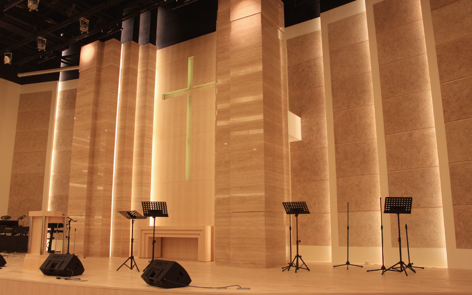 室內吸音牆安裝於新竹北門聖教會
