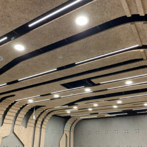 新北 台灣電力公司烏來台灣電業文物館_鑽泥板裝飾型大板片造型天花板