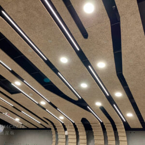 新北 台灣電力公司烏來台灣電業文物館_鑽泥板裝飾型大板片造型天花板01
