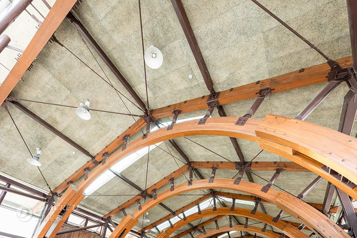 Diacrete鑽泥板案例-台東池上車站：吸音天花板
