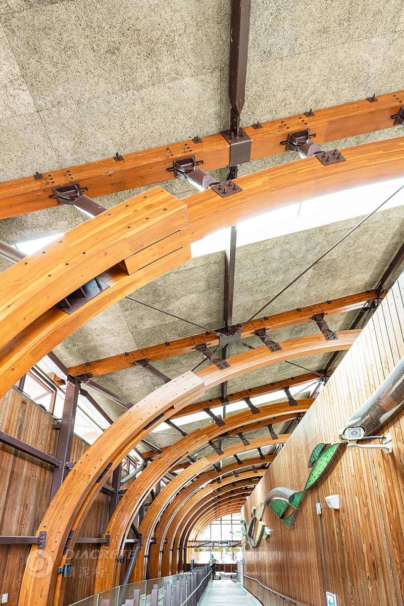 Diacrete鑽泥板案例-台東池上車站：木構造設計搭配鑽泥板天花板